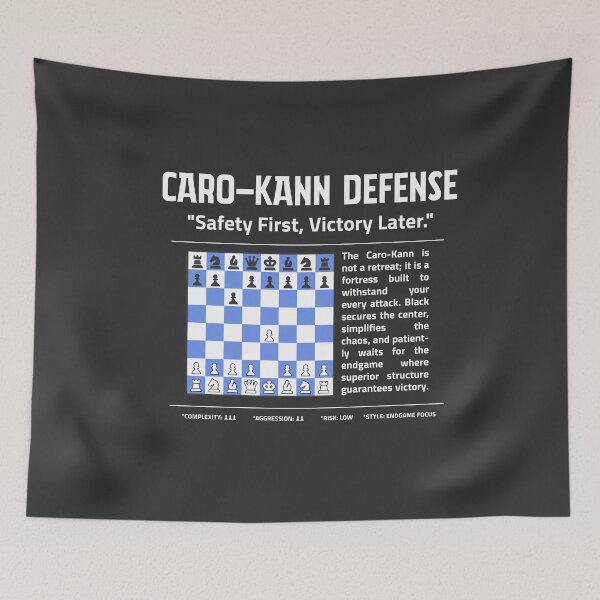 Item preview, CARO-KANN DEFENSE Chess T-Shirt | Safety First. Victory Later. designed and sold by Sorcend.
