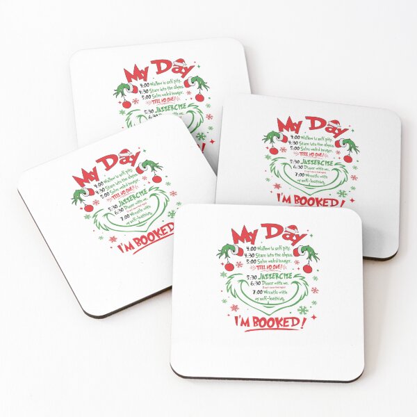 Item preview, Grinch Funny Holiday Schedule – Christmas Humor Quote Design designed and sold by Wendy Darion.