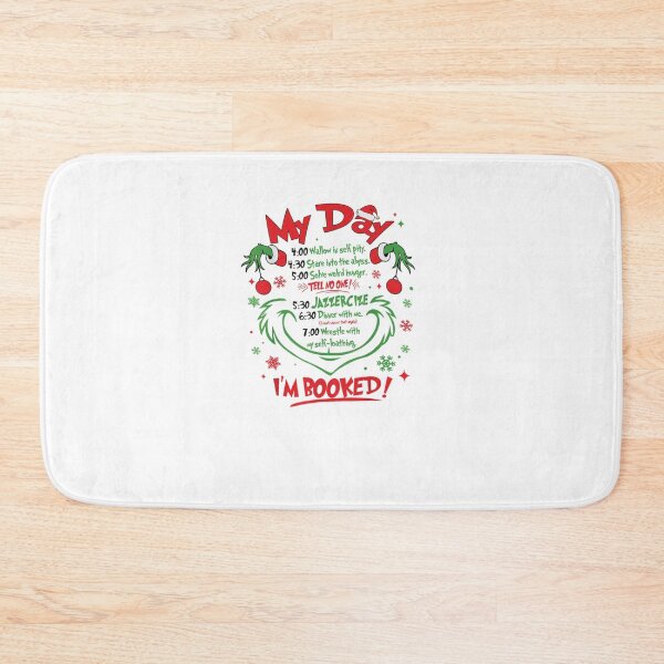 Item preview, Grinch Funny Holiday Schedule – Christmas Humor Quote Design designed and sold by Wendy Darion.