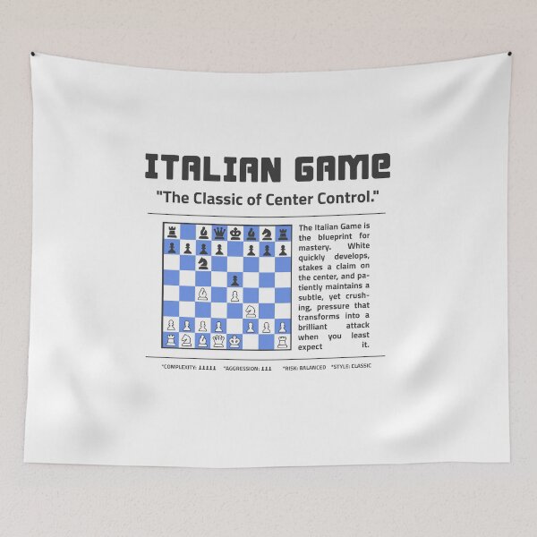 Item preview, ITALIAN GAME Chess T-Shirt | The Classic Art of Center Control designed and sold by Sorcend.