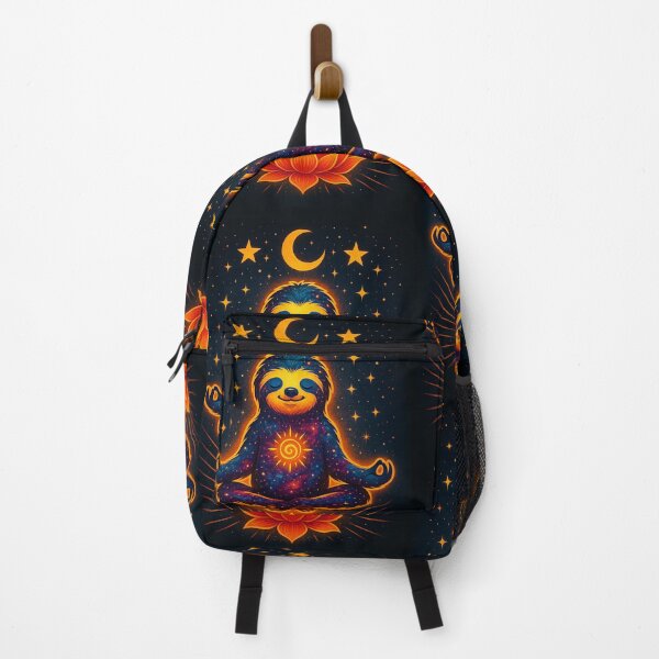 Item preview, Cosmic Meditating Sloth with Glowing Lotus and Moon – Peaceful Celestial Galaxy Animal Art for Relaxation and Mindfulness Lovers designed and sold by TTM Inspirational.