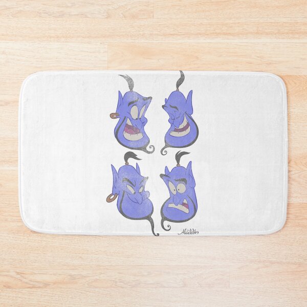 Item preview, Genie Expression Set – Funny Blue Spirit Faces Illustration designed and sold by Wendy Darion.