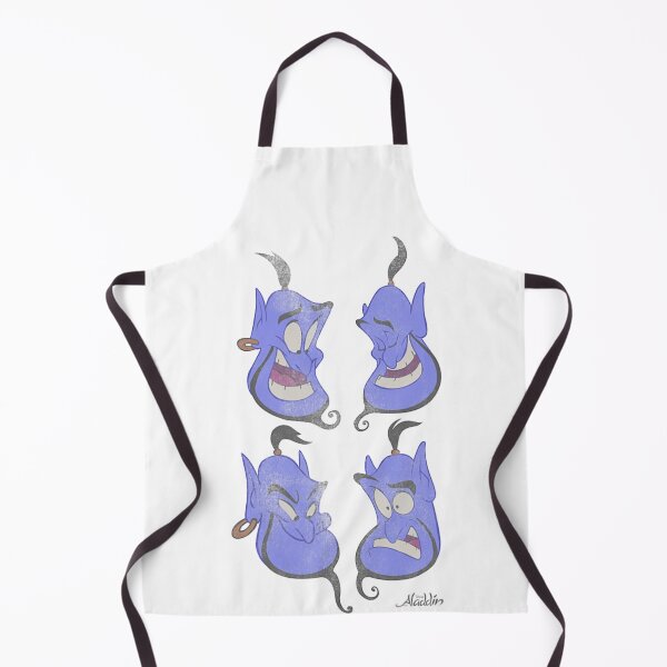 Item preview, Genie Expression Set – Funny Blue Spirit Faces Illustration designed and sold by Wendy Darion.