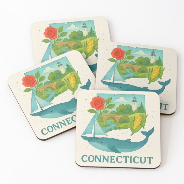 Item preview, Connecticut designed and sold by Dream Whimspirations.