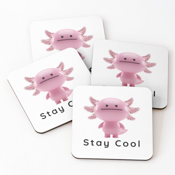 Item preview, Stay Cool Pink Axolotl - Cute Kawaii Salamander Art designed and sold by HumTumMe.