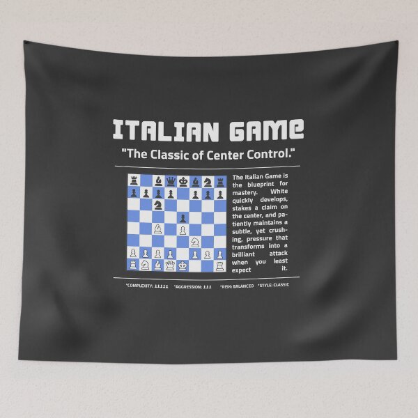 Item preview, ITALIAN GAME Chess T-Shirt | The Classic Art of Center Control designed and sold by Sorcend.