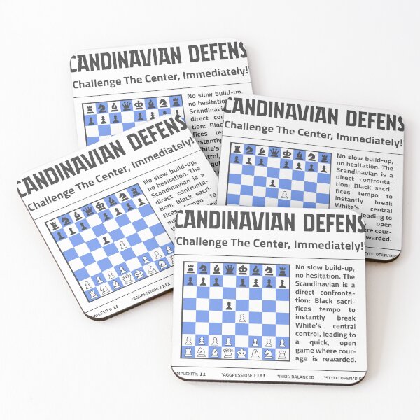 Item preview, SCANDINAVIAN DEFENSE Chess T-Shirt | Challenge the Center designed and sold by Sorcend.