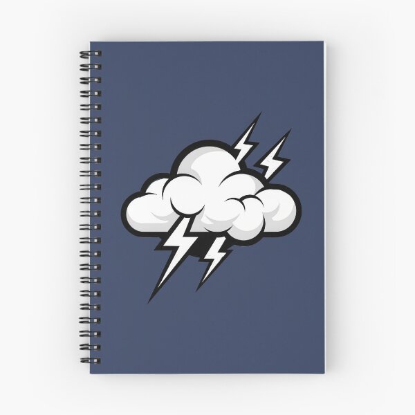Item preview, Storm Cloud with Lightning – Bold Weather Icon Design designed and sold by NoctaHike.
