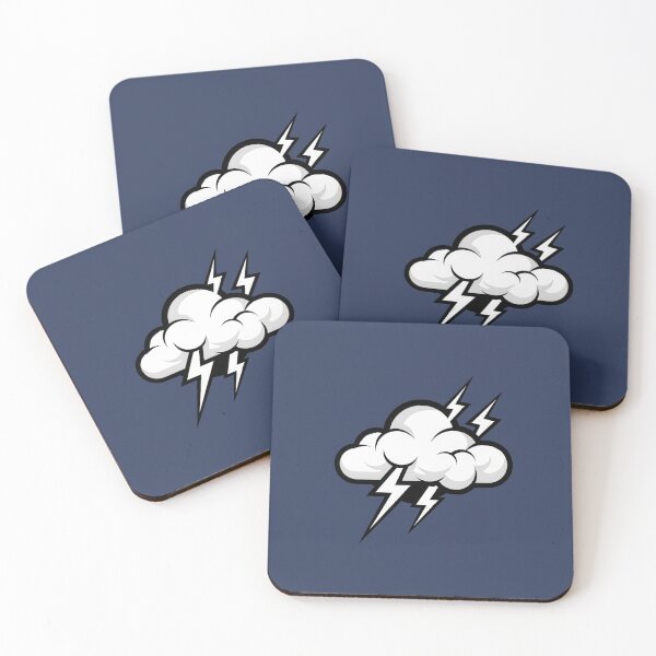 Item preview, Storm Cloud with Lightning – Bold Weather Icon Design designed and sold by NoctaHike.