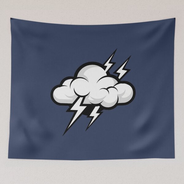 Artikelvorschau, Gewitterwolke mit Blitz – Markantes Wettersymbol-Design entworfen und verkauft von NoctaHike.