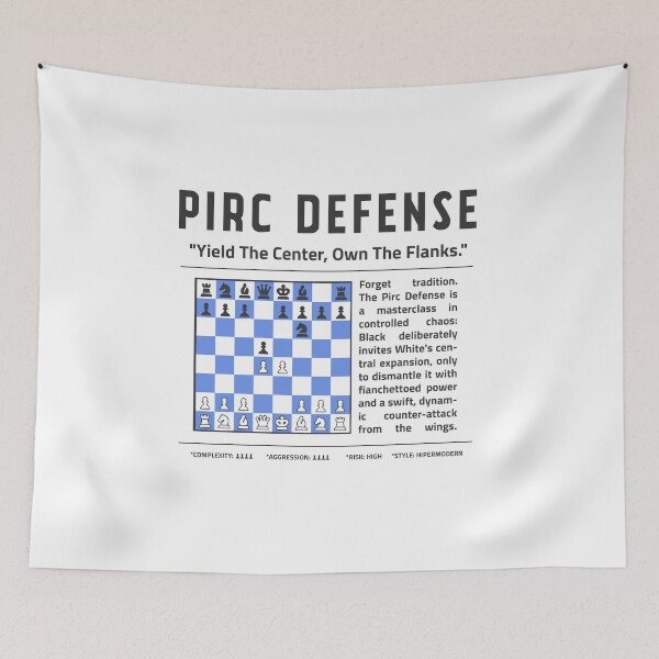 Item preview, PIRC DEFENSE Chess T-Shirt | Yield The Center. Own The Flanks. designed and sold by Sorcend.