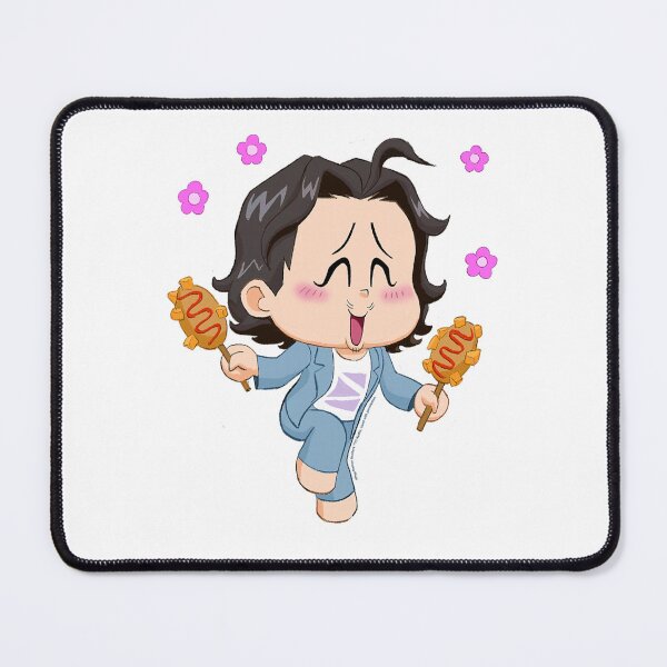 Item preview, Kpop Demon Hunters Chibi Bobby Enjoying Corn Dogs designed and sold by Emilia Maurice.