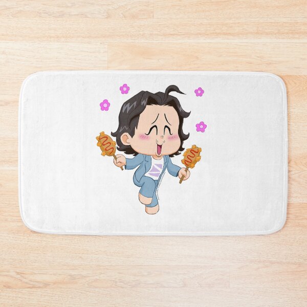 Item preview, Kpop Demon Hunters Chibi Bobby Enjoying Corn Dogs  designed and sold by Emilia Maurice.