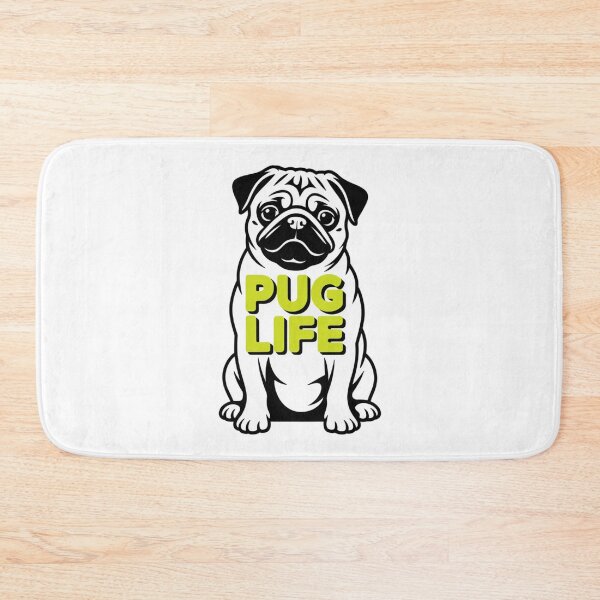 Item preview, Vintage Mountain Pug Life Minimalist Vector Art designed and sold by chattsuede.