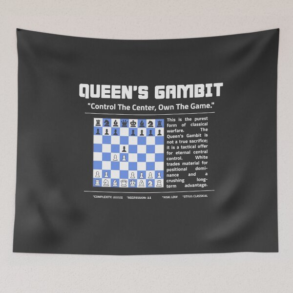 Item preview, QUEEN'S GAMBIT Chess T-Shirt | Control The Center. Own The Game. designed and sold by Sorcend.