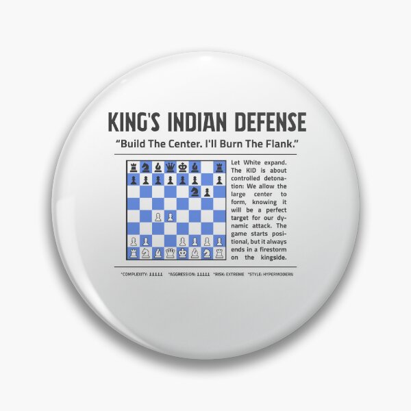 Item preview, KING'S INDIAN DEFENSE Chess T-Shirt | Build The Center. I'll Burn The Flank. designed and sold by Sorcend.