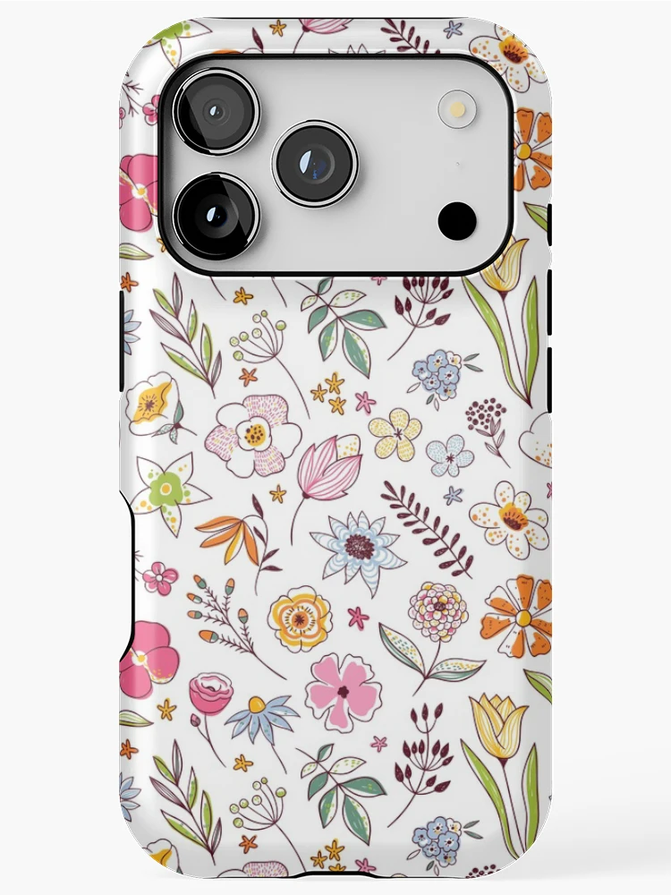 Thumbnail 1 of 4, iPhone Case, Spring Bloom Pattern designed and sold by PrettySimple Graphic Design.