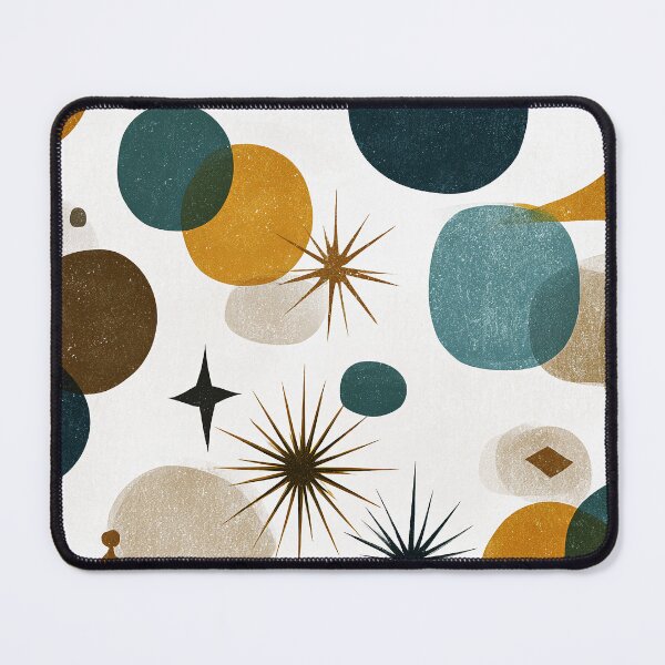 Item preview, Mid-Century Modern Blue, Mustard, And Earthtones Textured Abstract  designed and sold by DEC02.
