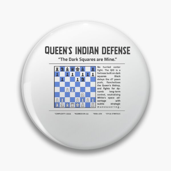 Item preview, QUEEN'S INDIAN DEFENSE Chess T-Shirt | The Dark Squares Are Mine. designed and sold by Sorcend.