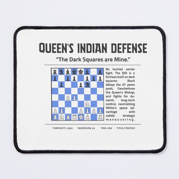 Item preview, QUEEN'S INDIAN DEFENSE Chess T-Shirt | The Dark Squares Are Mine. designed and sold by Sorcend.