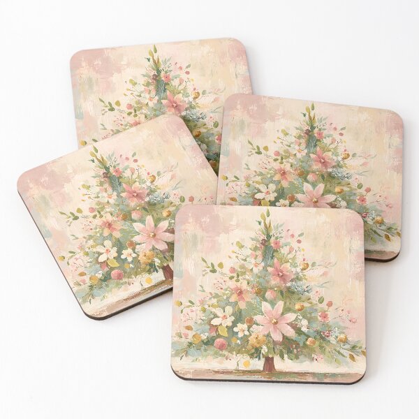 Item preview, Charming Floral Holiday Tree 2 designed and sold by FlaskLab.