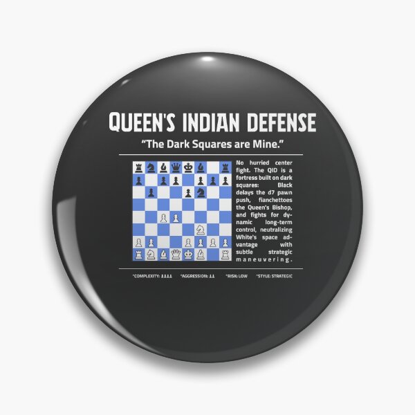 Item preview, QUEEN'S INDIAN DEFENSE Chess T-Shirt | The Dark Squares Are Mine. designed and sold by Sorcend.