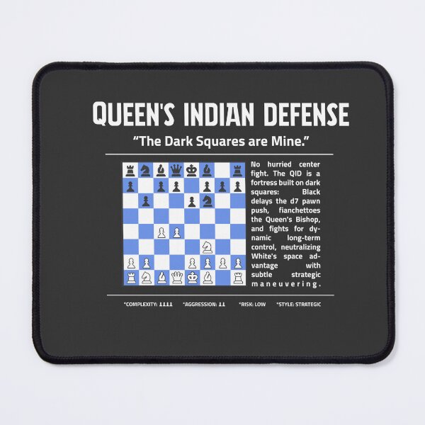 Item preview, QUEEN'S INDIAN DEFENSE Chess T-Shirt | The Dark Squares Are Mine. designed and sold by Sorcend.