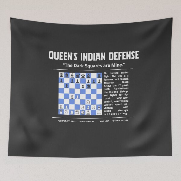 Item preview, QUEEN'S INDIAN DEFENSE Chess T-Shirt | The Dark Squares Are Mine. designed and sold by Sorcend.
