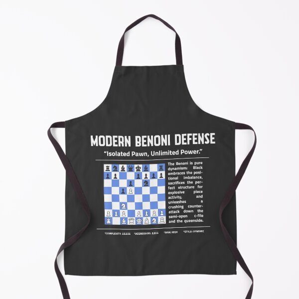 Item preview, MODERN BENONI DEFENSE Chess T-Shirt | Isolated Pawn. Unlimited Power. designed and sold by Sorcend.