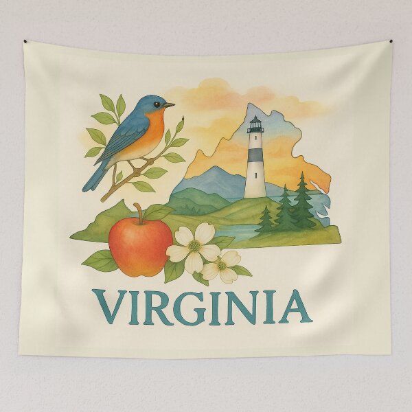 Item preview, Virginia designed and sold by Dream Whimspirations.