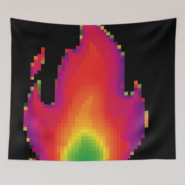 Item preview, Pixiilated Flame I by RootCat designed and sold by Grimm Land.
