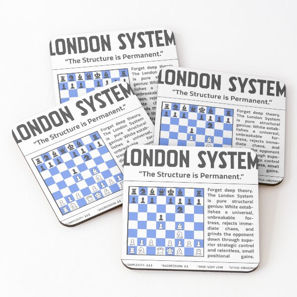 Item preview, LONDON SYSTEM Chess T-Shirt | The Structure Is Permanent. designed and sold by Sorcend.