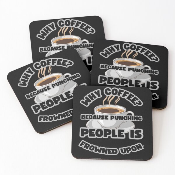 Item preview, Coffee First, Violence Later – Funny Quote Design designed and sold by DECORATE.THE.CITY (D.T.C).