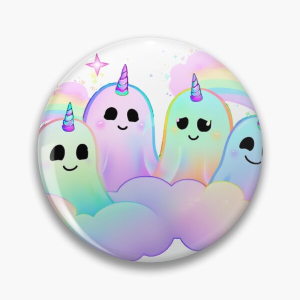 Item preview, Rainbow Unicorn Ghost Family- Cute Colorful Ghosts designed and sold by wearandwonder.