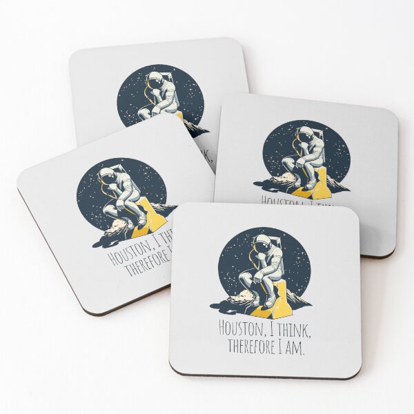 Item preview, Astronaut Thinker T-Shirt – Funny Space Philosophy Auguste Rodin Tee designed and sold by DAMOTAmagazine.