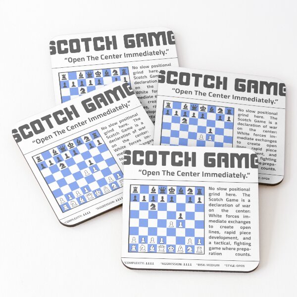 Item preview, SCOTCH GAME Chess T-Shirt | Open The Center. Immediately. designed and sold by Sorcend.
