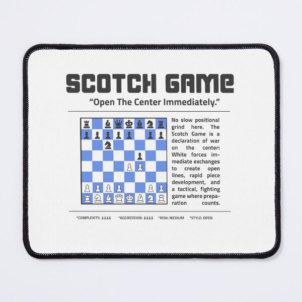 Item preview, SCOTCH GAME Chess T-Shirt | Open The Center. Immediately. designed and sold by Sorcend.