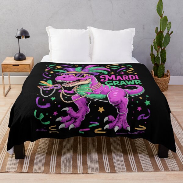 Item preview, Mardi Grawr T-Rex Dino Boys Kids Mardi Gras designed and sold by ValerieRodrigue.