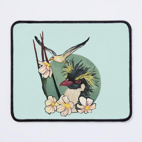 Item preview, Southern Rockhopper and pale maiden flowers designed and sold by KnowingWonder.