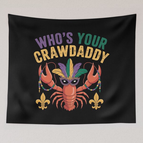 Item preview, Whos Your Crawdaddy Crawfish Jester Beads Funny Mardi Gras designed and sold by ValerieRodrigue.