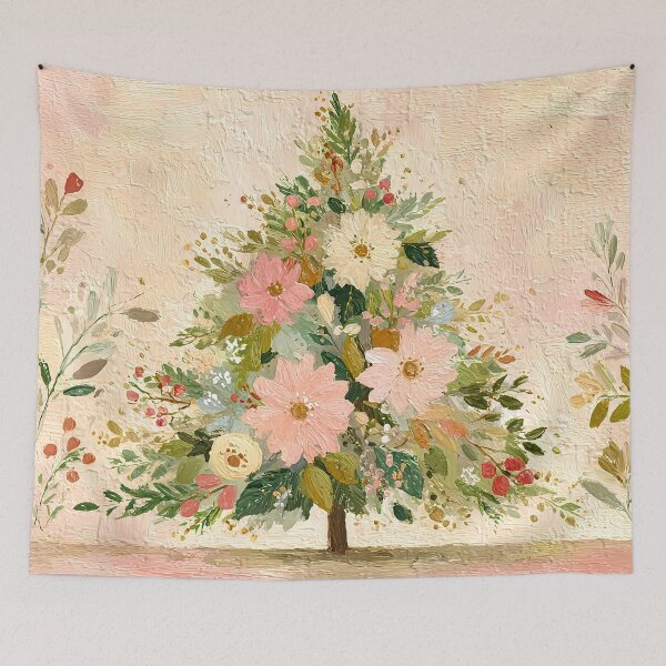 Item preview, Charming Floral Holiday Tree 5 designed and sold by FlaskLab.