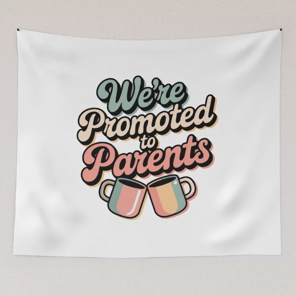 Item preview, We're Promoted to Parents Retro Pregnancy Announcement designed and sold by chattsuede.
