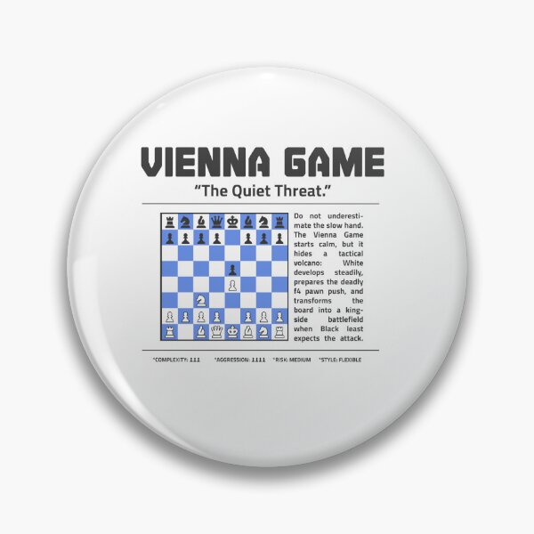 Item preview, VIENNA GAME Chess T-Shirt | The Quiet Threat. designed and sold by Sorcend.
