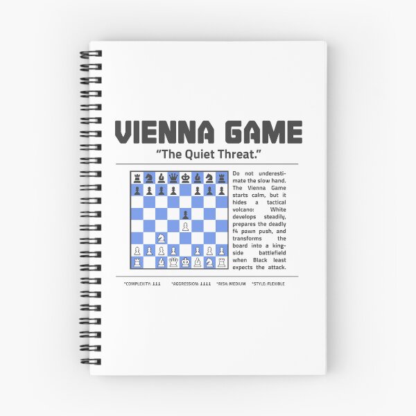 Item preview, VIENNA GAME Chess T-Shirt | The Quiet Threat. designed and sold by Sorcend.