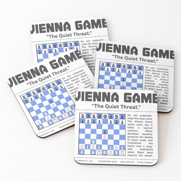 Item preview, VIENNA GAME Chess T-Shirt | The Quiet Threat. designed and sold by Sorcend.