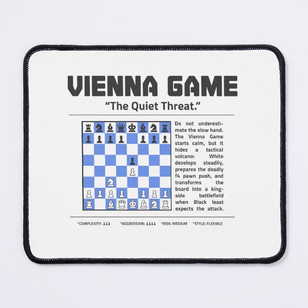 Item preview, VIENNA GAME Chess T-Shirt | The Quiet Threat. designed and sold by Sorcend.