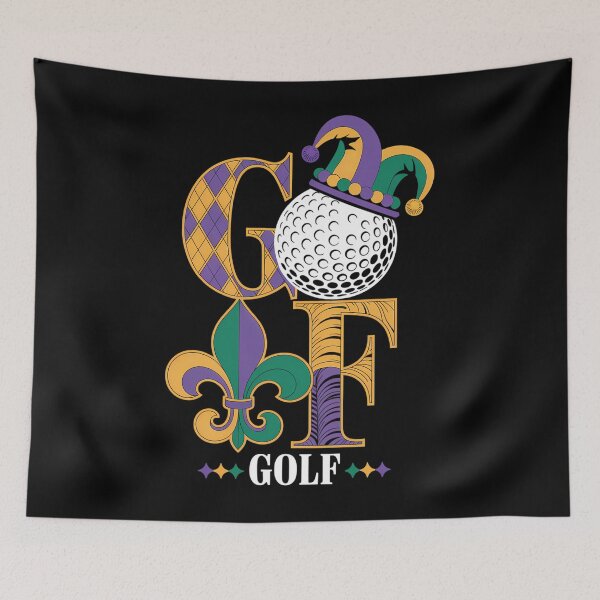 Item preview, Love Golf Mardi Gras Golf Lover designed and sold by ValerieRodrigue.