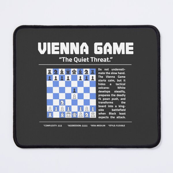 Item preview, VIENNA GAME Chess T-Shirt | The Quiet Threat. designed and sold by Sorcend.