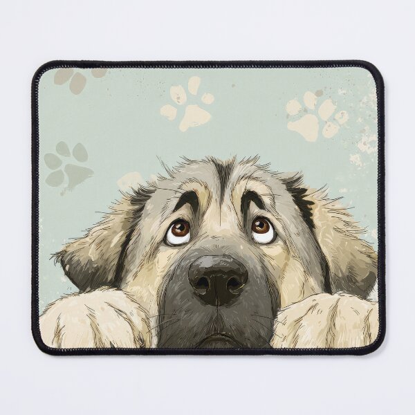 Item preview, Anatolian Shepherd Dog Peeking over Wall 01 designed and sold by Elisabeth Lucas.