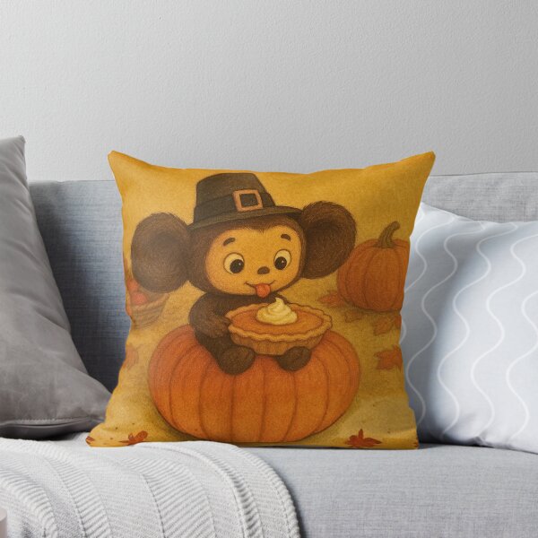 Item preview, Cheburashka Licking Thanksgiving Pie designed and sold by Russian101.